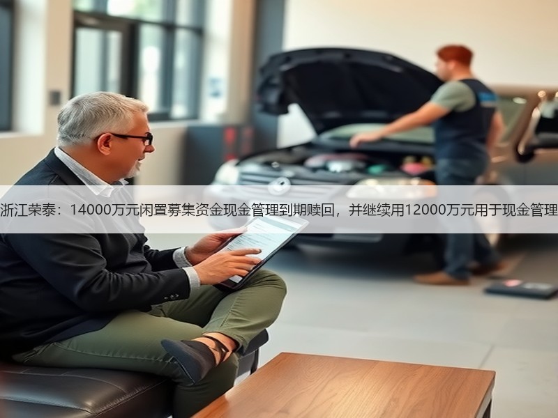 浙江荣泰：14000万元闲置募集资金现金管理到期赎回，并继续用12000万元用于现金管理