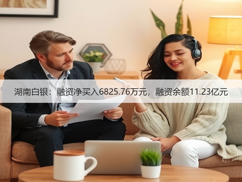 湖南白银：融资净买入6825.76万元，融资余额11.23亿元