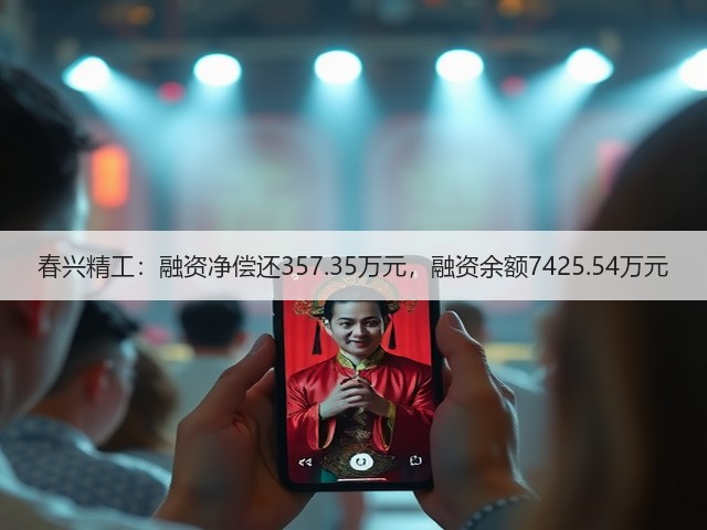 春兴精工:融资净偿还357.35万元,融资余额7425.54万元(图1) 春兴精工:融资净偿还357.35万元,融资余额7425.54万元(图1)