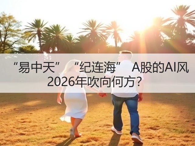 “易中天”“纪连海” A股的AI风 2026年吹向何方?(图1) “易中天”“纪连海” A股的AI风 2026年吹向何方?(图1)