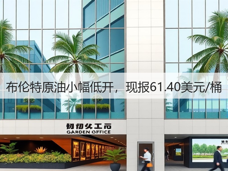 布伦特原油小幅低开，现报61.40美元/桶