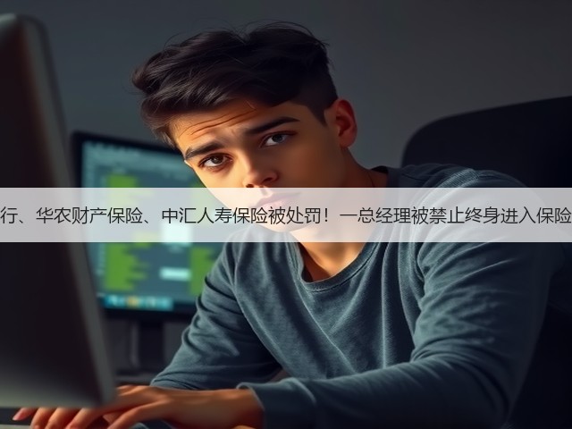 农行、华农财产保险、中汇人寿保险被处罚！一总经理被禁止终身进入保险业(图2)