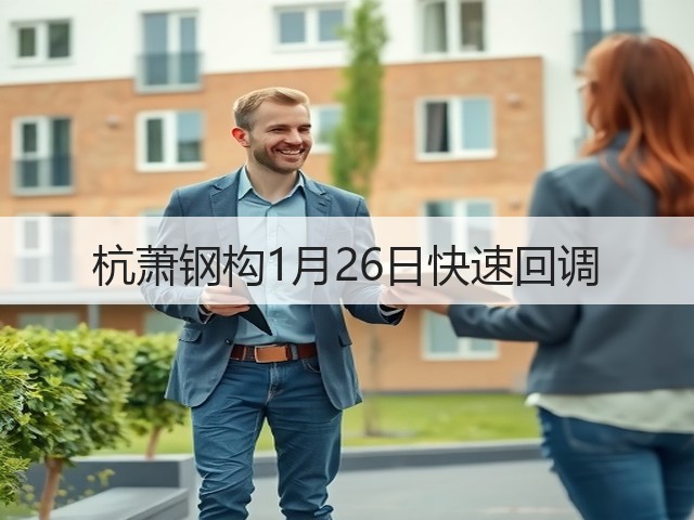 杭萧钢构1月26日快速回调(图2)