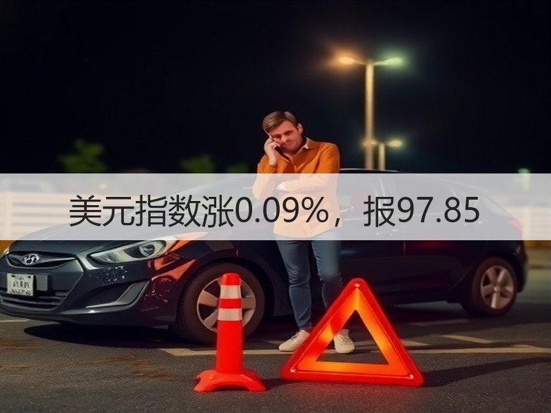 美元指数涨0.09%，报97.85
