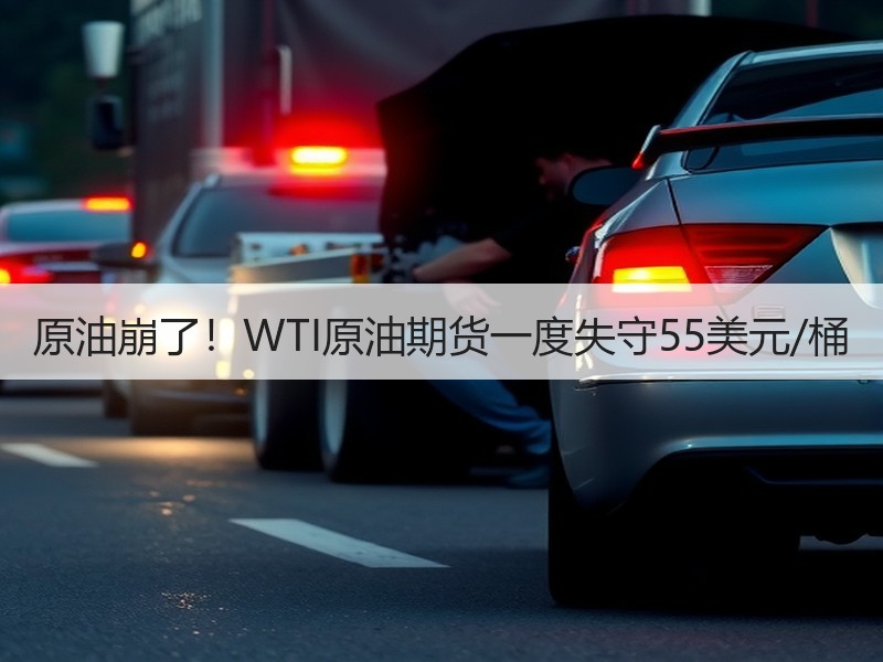原油崩了！WTI原油期货一度失守55美元/桶