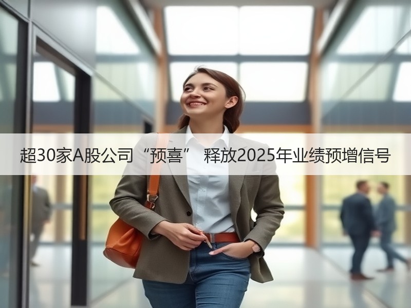 超30家A股公司“预喜” 释放2025年业绩预增信号