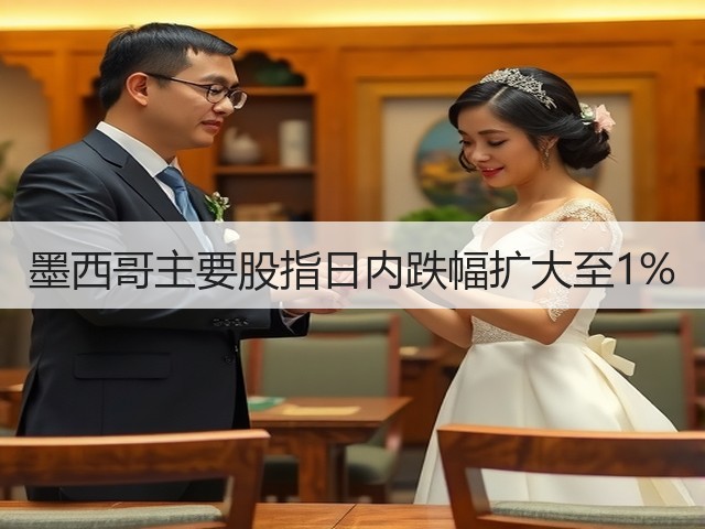 墨西哥主要股指日内跌幅扩大至1%(图1)