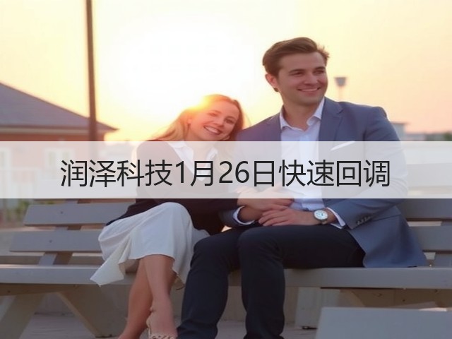 润泽科技1月26日快速回调(图1) 润泽科技1月26日快速回调(图1)