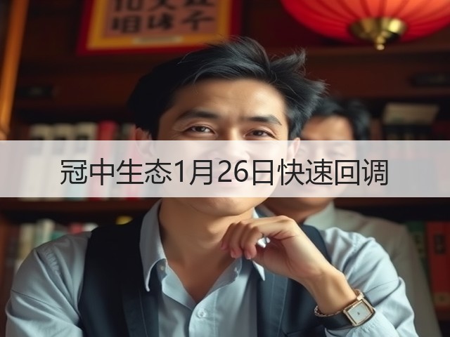 冠中生态1月26日快速回调(图1) 冠中生态1月26日快速回调(图1)