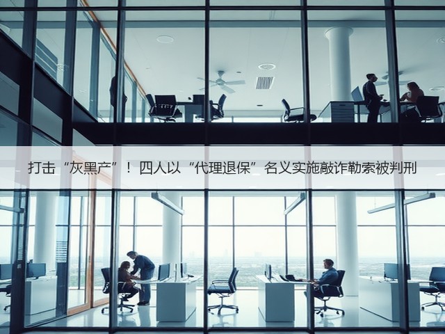 打击“灰黑产”！四人以“代理退保”名义实施敲诈勒索被判刑(图2)