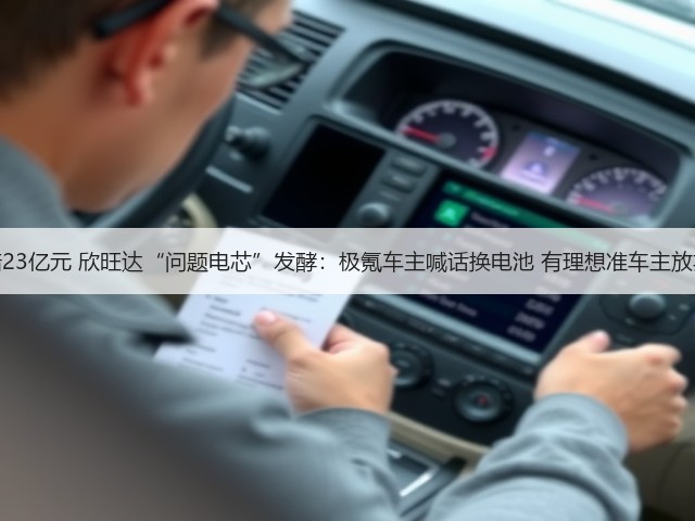 被索赔23亿元 欣旺达“问题电芯”发酵:极氪车主喊话换电池 有理想准车主放弃提车(图2) 被索赔23亿元 欣旺达“问题电芯”发酵:极氪车主喊话换电池 有理想准车主放弃提车(图2)
