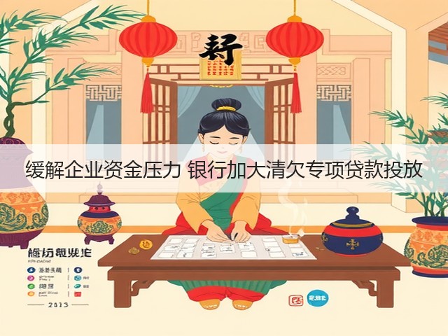 缓解企业资金压力 银行加大清欠专项贷款投放(图2)