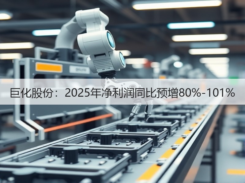 巨化股份：2025年净利润同比预增80%-101%