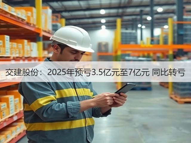 交建股份：2025年预亏3.5亿元至7亿元 同比转亏(图1)