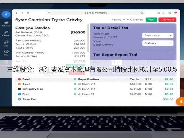 三维股份:浙江麦泓资本管理有限公司持股比例拟升至5.00%(图1) 三维股份:浙江麦泓资本管理有限公司持股比例拟升至5.00%(图1)