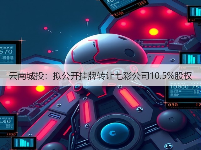 云南城投:拟公开挂牌转让七彩公司10.5%股权(图1) 云南城投:拟公开挂牌转让七彩公司10.5%股权(图1)