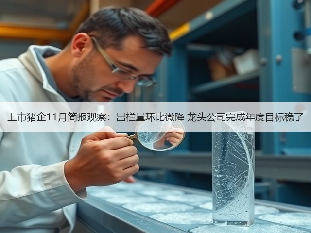上市猪企11月简报观察：出栏量环比微降 龙头公司完成年度目标稳了(图3)
