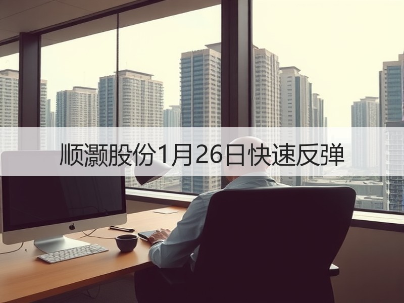 顺灏股份1月26日快速反弹