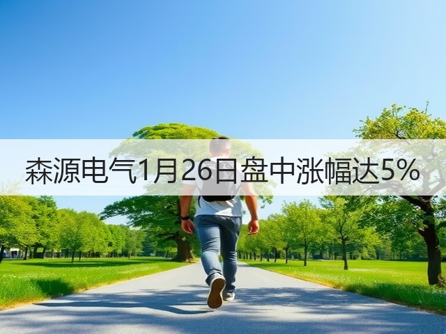 森源电气1月26日盘中涨幅达5%(图2) 森源电气1月26日盘中涨幅达5%(图2)