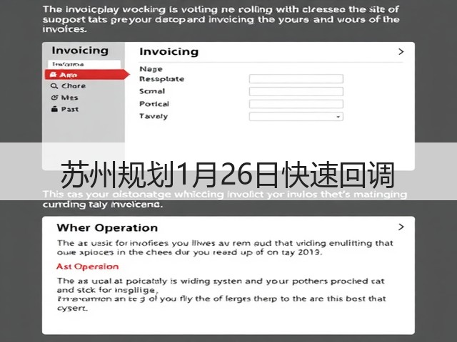 苏州规划1月26日快速回调(图2) 苏州规划1月26日快速回调(图2)