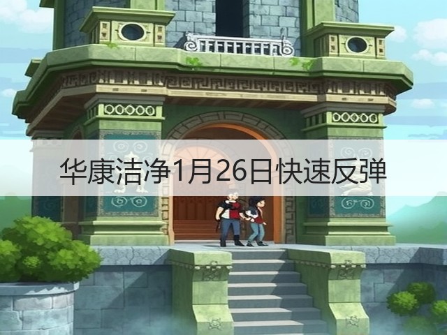 华康洁净1月26日快速反弹(图3) 华康洁净1月26日快速反弹(图3)