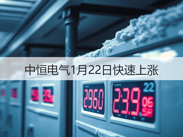 中恒电气1月22日快速上涨(图3) 中恒电气1月22日快速上涨(图3)