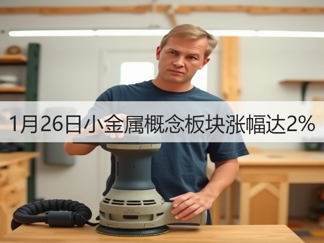1月26日小金属概念板块涨幅达2%(图1)