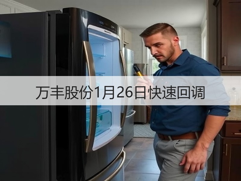 万丰股份1月26日快速回调