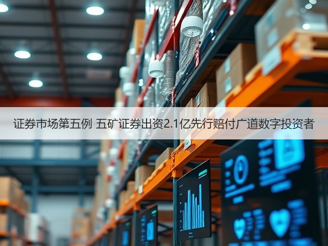 证券市场第五例 五矿证券出资2.1亿先行赔付广道数字投资者(图3)