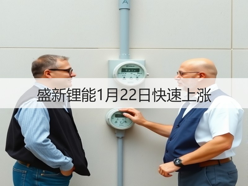 盛新锂能1月22日快速上涨