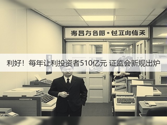 利好！每年让利投资者510亿元 证监会新规出炉(图2)