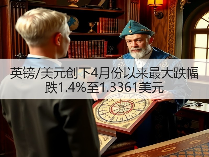 英镑/美元创下4月份以来最大跌幅 跌1.4%至1.3361美元