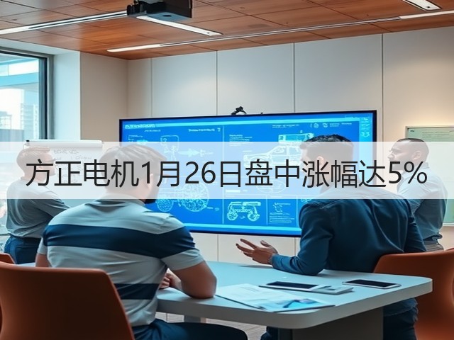方正电机1月26日盘中涨幅达5%(图2) 方正电机1月26日盘中涨幅达5%(图2)