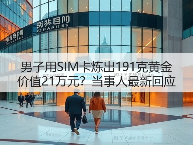 男子用SIM卡炼出191克黄金 价值21万元?当事人最新回应(图1) 男子用SIM卡炼出191克黄金 价值21万元?当事人最新回应(图1)