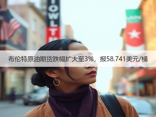 布伦特原油期货跌幅扩大至3%，报58.741美元/桶(图2)