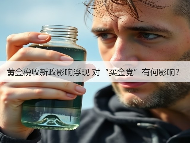 黄金税收新政影响浮现 对“买金党”有何影响？(图3)
