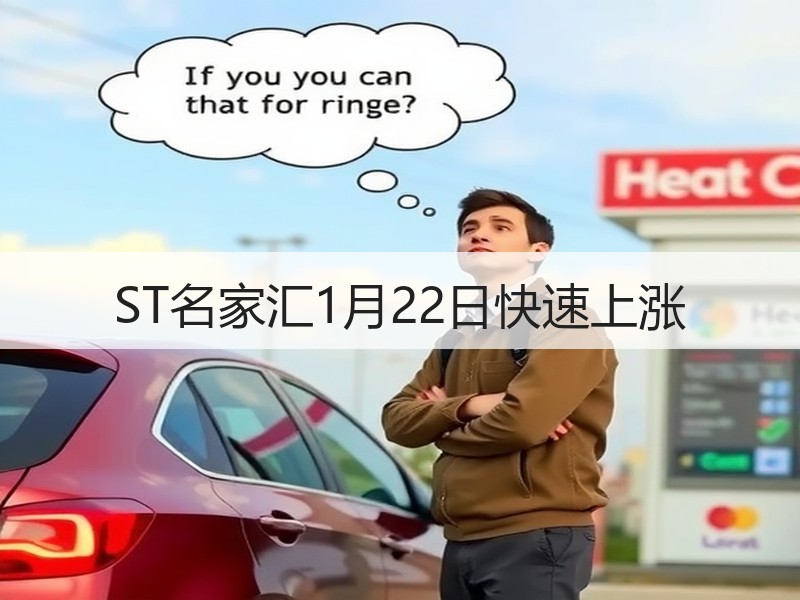 ST名家汇1月22日快速上涨