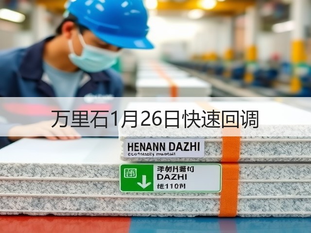 万里石1月26日快速回调(图1) 万里石1月26日快速回调(图1)