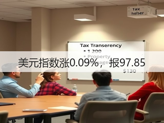 美元指数涨0.09%，报97.85(图1)