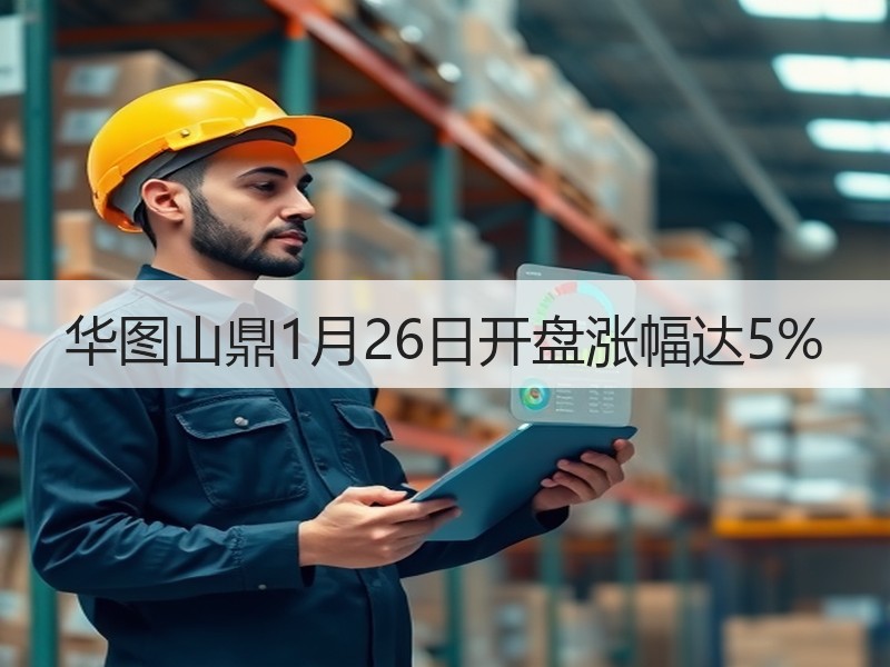 华图山鼎1月26日开盘涨幅达5%