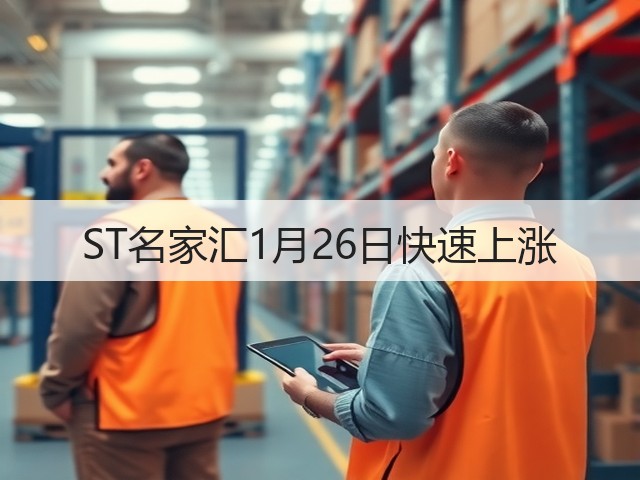 ST名家汇1月26日快速上涨(图1) ST名家汇1月26日快速上涨(图1)