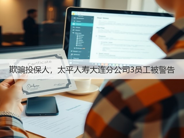欺骗投保人,太平人寿大连分公司3员工被警告(图2) 欺骗投保人,太平人寿大连分公司3员工被警告(图2)