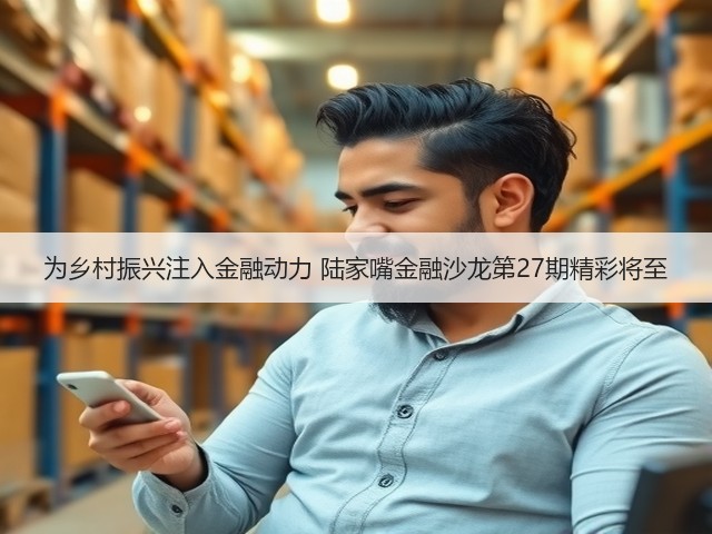 为乡村振兴注入金融动力 陆家嘴金融沙龙第27期精彩将至(图3)