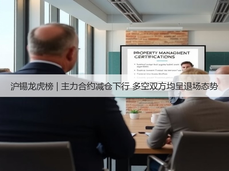 沪锡龙虎榜 | 主力合约减仓下行 多空双方均呈退场态势