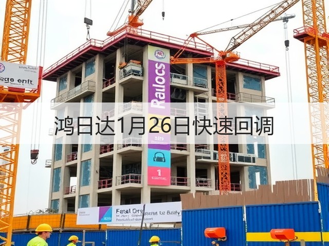 鸿日达1月26日快速回调(图1) 鸿日达1月26日快速回调(图1)