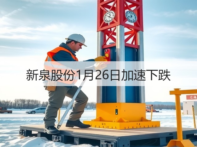 新泉股份1月26日加速下跌(图1) 新泉股份1月26日加速下跌(图1)
