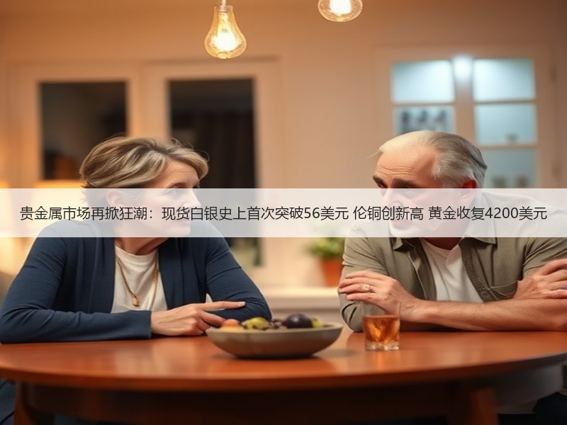 贵金属市场再掀狂潮：现货白银史上首次突破56美元 伦铜创新高 黄金收复4200美元