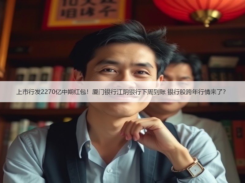 上市行发2270亿中期红包！厦门银行江阴银行下周到账 银行股跨年行情来了？