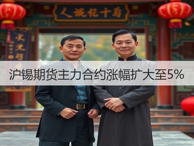 沪锡期货主力合约涨幅扩大至5%(图2)