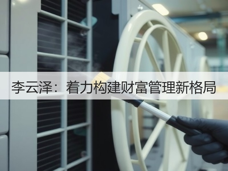 李云泽：着力构建财富管理新格局